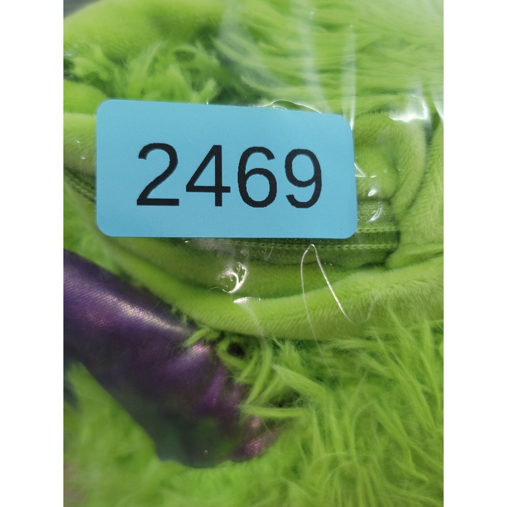 Target Kids 18-24M Monster Halloween Costume Jumpsuit Green Fuzzy 3-Eye Alien - Picture 8 of 8